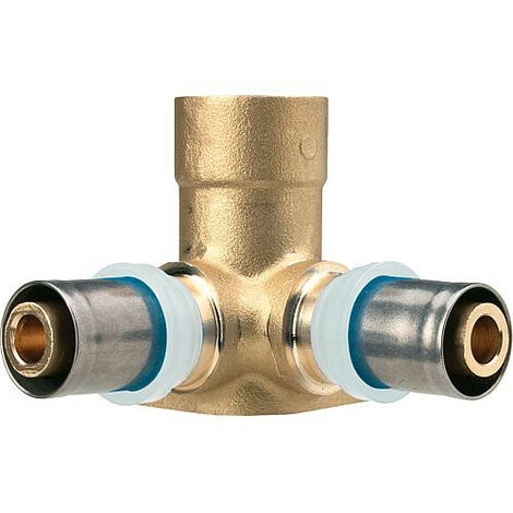 Raccord multicouche coude double court 18x2mm – Corps laiton – Douille inox – Étanchéité fiable jusqu'à 10 bar – Pour installations sanitaires – Evenes