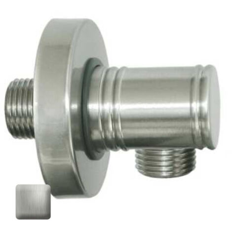 Raccord mural avec rosace 1/2"M NPT Liberty Nickel satiné - Bossini V00223094