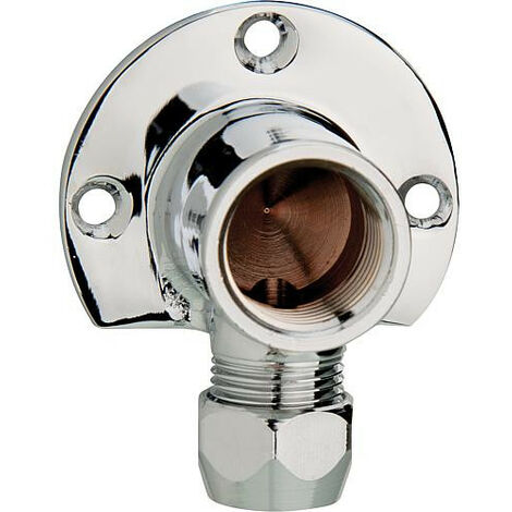raccord mural chrome 1/2" x 10
