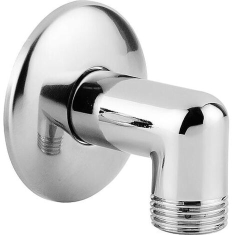 Raccord mural coude avec rosace DN 15, 1/2" chrome BG