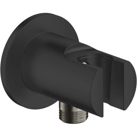 Raccord mural Tempesta 286281 avec support de douche, noir mat
