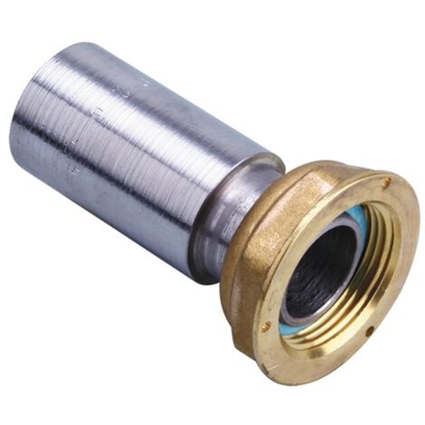 Raccord NF 2 pièces compteur gaz à souder sur acier - écrou 10/32 - acier Ø42,4 - Gurtner