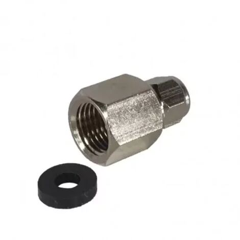 Raccord Nipple Chromé Tube 1/4 et Femelle 3/8