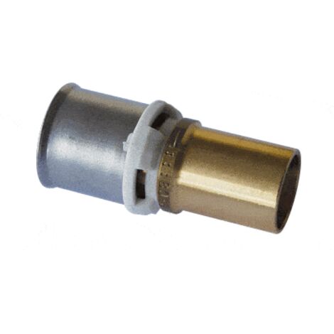 Raccord passerelle tube cuivre / tube multicouches - Diamètre: 16x2 mm - Cuivre 14