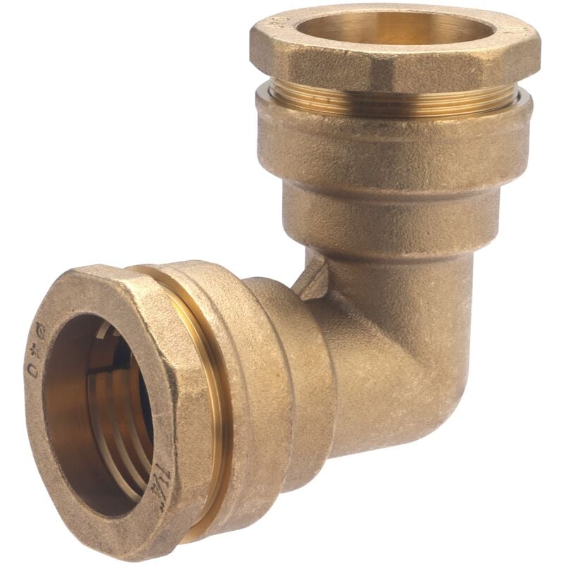 Noyon&thiebault - Coude égal laiton pour tuyau polyéthylène Ø40