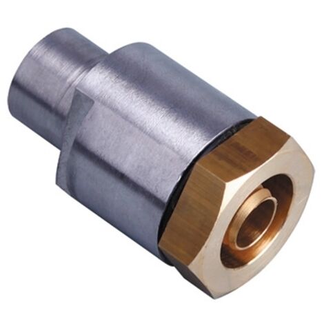 Raccord PE NF Gaz serrage mécanique Ø63 à souder sur tube acier Ø60,3 - 5 bar - Gurtner