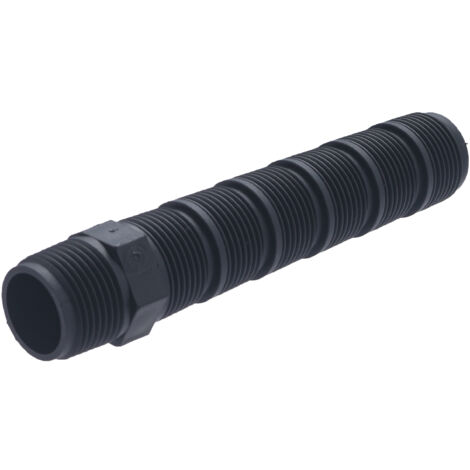 Raccord PE plastique allonge double mâle