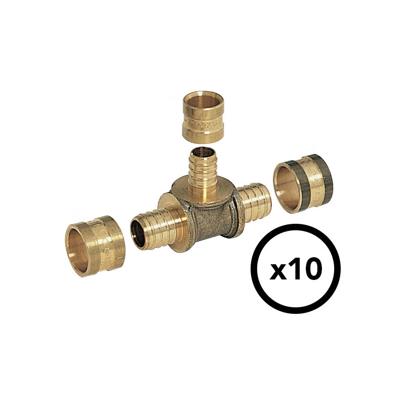 Comap - Raccord per à glissement - Té réduit - Diamètre ⌀20x1,9-12x1,1-20x1,9 mm - Pexy pour Tubes per - 4307-02