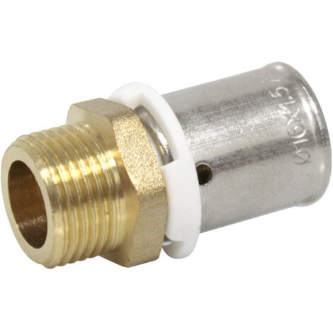 AC-FIX Raccord PER à sertir Ø16x1,5 - Mâle 3/8" (12/17) - IBP Bänninger