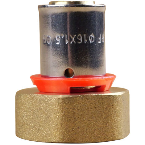 Raccord PER à sertir femelle écrou fixe 3/4" (20/27) Tube Ø16 - IBP Bänninger
