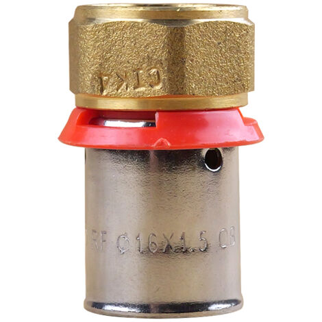 Raccord PER à sertir femelle écrou fixe 3/8" (12/17) Tube Ø16 - IBP Bänninger