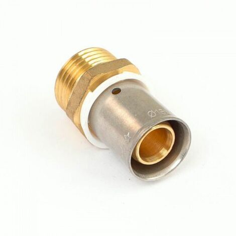 Raccord PER à sertir - Union mâle - Diamètre 16 mm - Filetage 12x17
