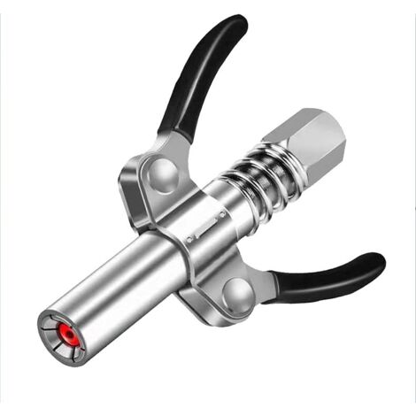 Raccord Pistolet À Graisse - Embout G Coupler À Double Poignée - Pour Pompe À Graisse Avec Raccord NPT 1/8 Pouces - Verrouillage Automatique - 1 Pièce