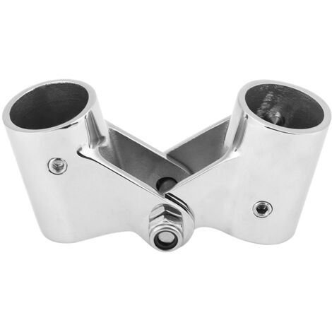 Raccord Pivotant Pliable en Acier Inoxydable pour Tube de Garde-corps de Bateau - 25mm