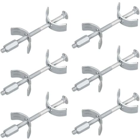 Raccord Plan de Travail, 100 mm 6 pcs connecteur de Meubles, raccordement de Meubles de Cuisine pour Assembler, Serrer et Fixer, ferrure d'Assemblage, Vis Assemblage Plan de Travail