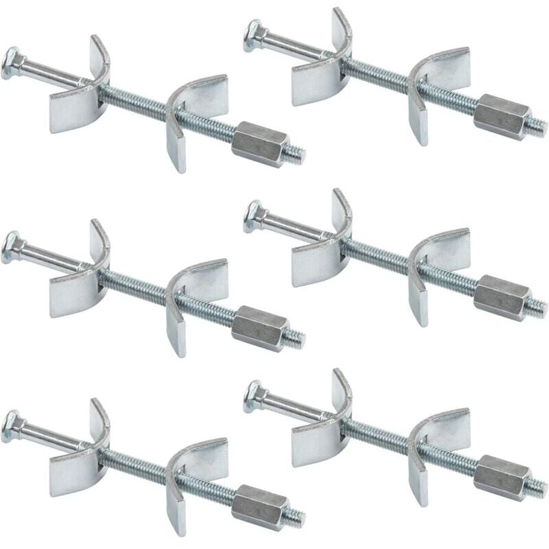 Raccord Plan de Travail - Connecteur de Meubles, 100 mm 6 pcs. - Joint Plan de Travail Cuisine - Vis Assemblage Meuble – Ferrure d'Assemblage