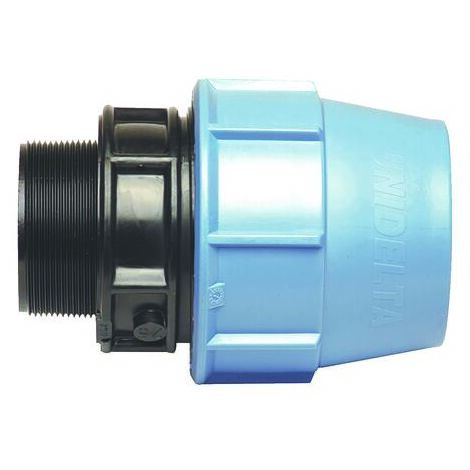 Raccord PLAST droit PE D40 M1''1/4(33/42)