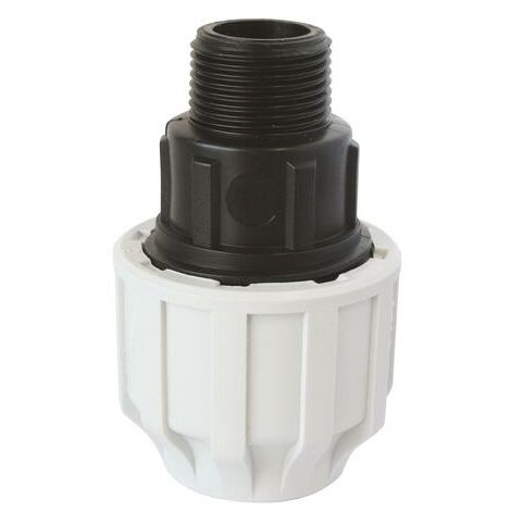 Raccord PLAST droit PE D50 M1''1/2(40/49)