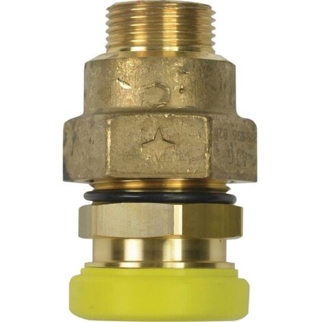 Raccord PLT mâle cylindrique à joint plat Clap - Chuchu Decayeux - diamètre 20 - 1'