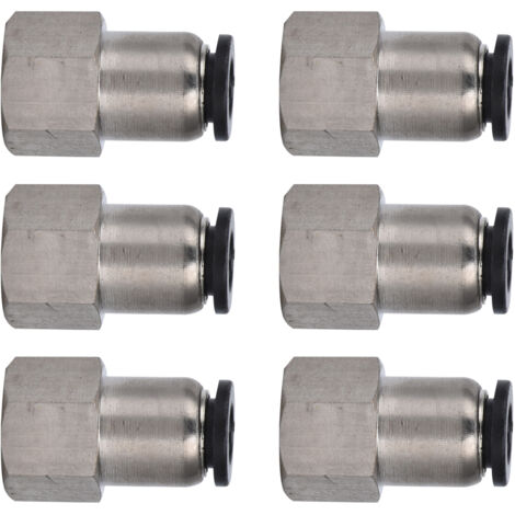 Raccord Pneumatique Droit Femelle 6-02 pour Connexion Rapide de Ligne d'Air
