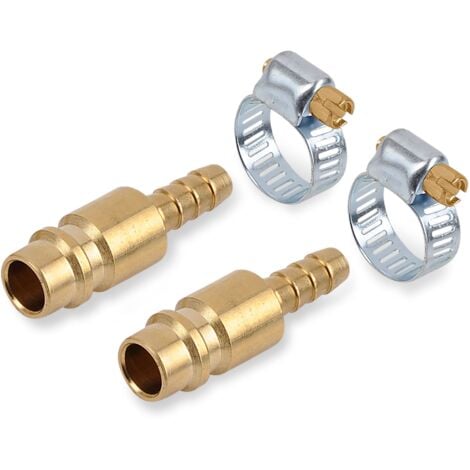 Raccord pneumatique mâle auto-tétine lot de 2