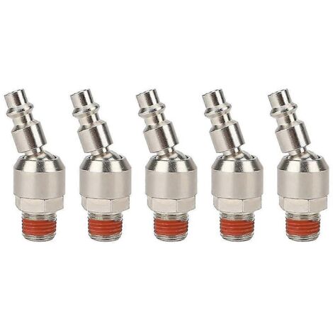 Raccord pneumatique pivotant 1/4 pouce, raccords pour outils pneumatiques, raccord pivotant industriel mâle NPT 1/4 pouce, raccord pneumatique 1/4 pouce