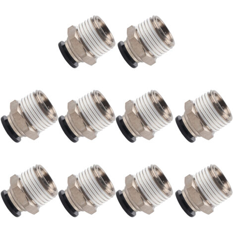 Raccord Pneumatique Rapide à Branchement Extérieur, Étanche et Robuste, Modèle 10-04