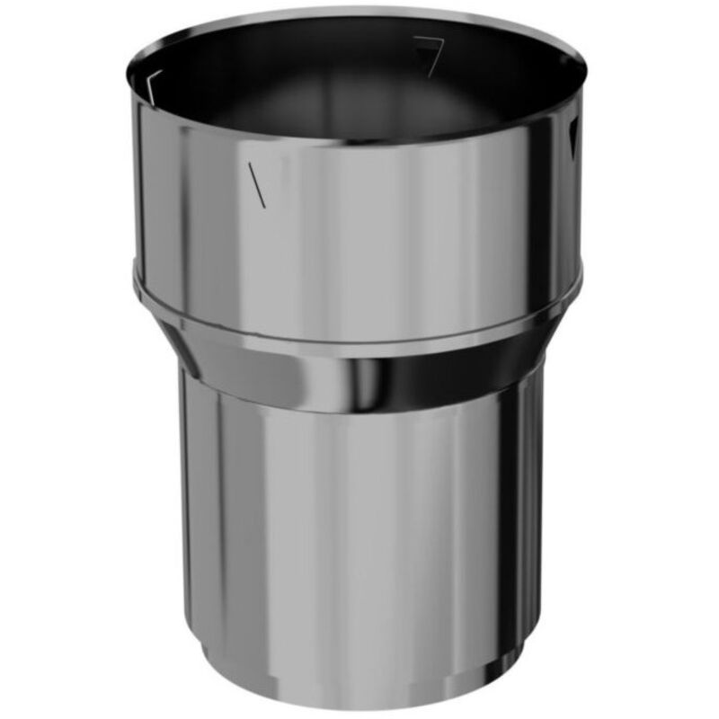 Raccord TEN 123121 poêle inox D125mm et tubage flexible D125/131mm