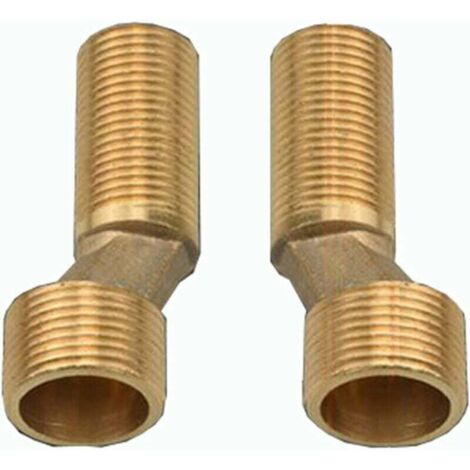 Raccord pour circuit d'arrosage Robinet de bain-douche Offset Connect, réducteur d'angle en laiton, bras pivotant réglable, Offset Connect 1/2 3/4, Offset Connect 2/2 3/4, doré