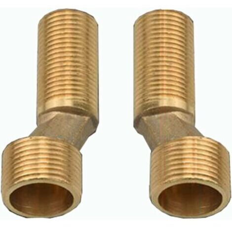 Raccord pour circuit d'arrosage Robinet de bain-douche Offset Connect, réducteur d'angle en laiton, bras pivotant réglable, Offset Connect 1/2 3/4, Offset Connect 2/2 3/4, doré