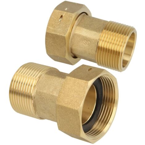 Raccord pour compteur d'eau 2’’ FM x écrou à chapeau 2 1/2''