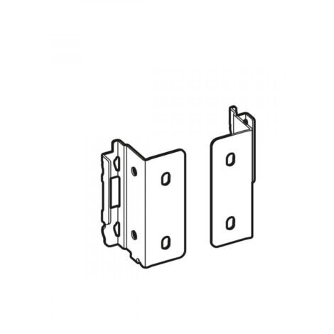 Raccord pour paroi arrière AvanTech YOU - Conditionnement Industrie - hauteur dos 251 mm - finition Blanc - HETTICH