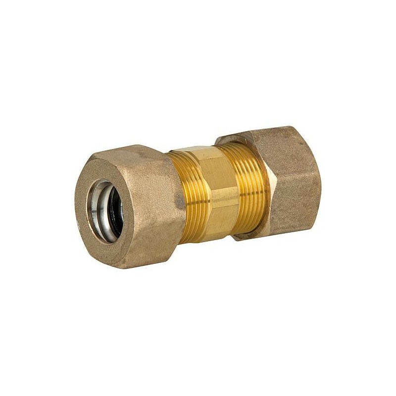 raccord pour tube à spirale accouplement DN15x DN15, laiton, avec joint graphite haute T°