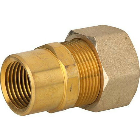 Raccord pour tube spirale DN32x1"femelle, laiton avec joint graphite