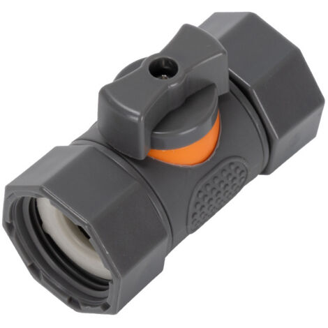 Raccord pour tuyau d'arrosage, vanne à bille à double filetage interne 3/4 pouce, compatible avec les robinets de lavage de voiture, 2 pièces