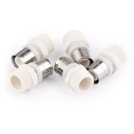 Raccord PPSU multicouche à sertir mâle NOYON & THIEBAULT Ø20 - M20x27 (3/4) (x5)