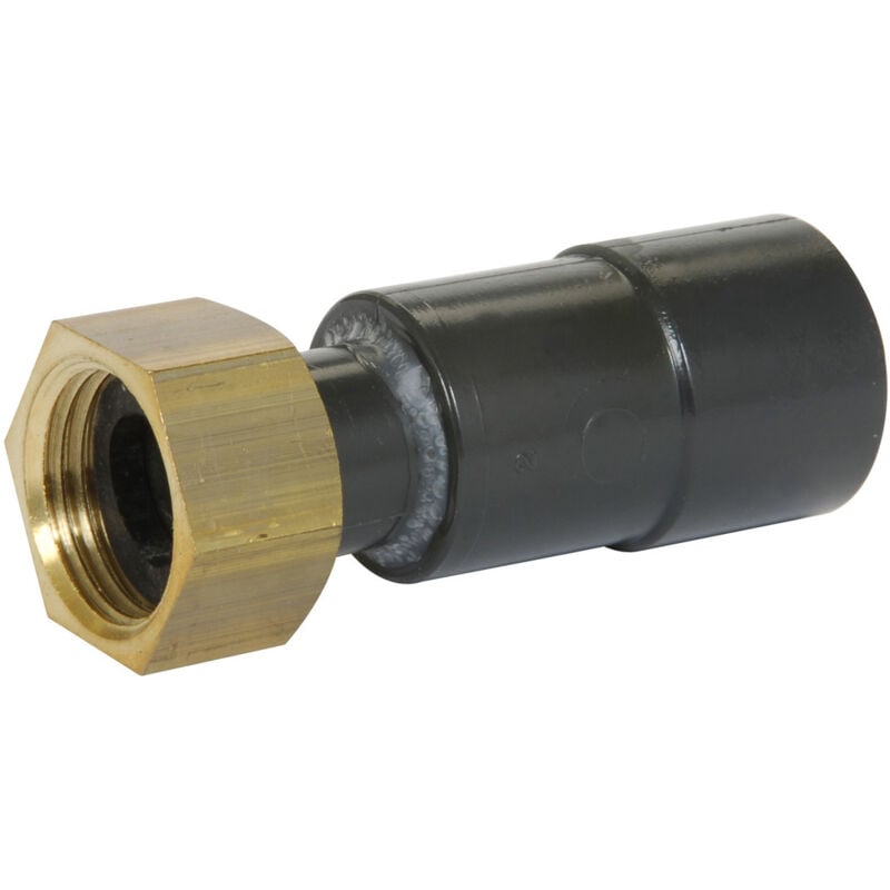 Nicoll - Raccord pression pvc Union Femelle Ø63 - écrou tournant Femelle 2' (50/60)