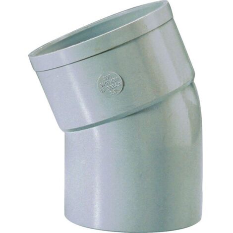 Raccord PVC gris coudé 22 degrés30 - Diamètre 32 mm - Simple emboîture - Girpi