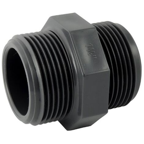 Raccord PVC pression - Mamelon PVC pression à visser 3/8''
