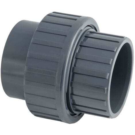 AQUALUX Raccord union PVC pression 3 pièces - Femelle / Femelle à coller . - Diamètre 50 mm