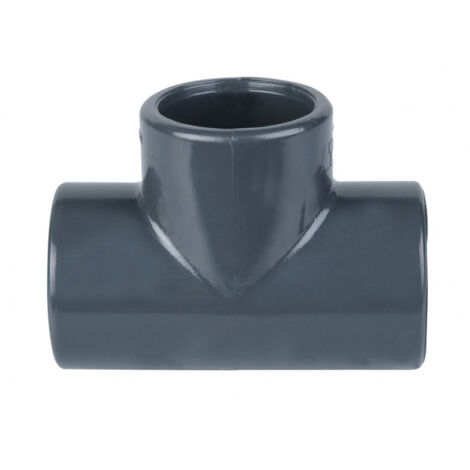 Raccord PVC pression - Té 90° PVC pression à coller FF Ø32