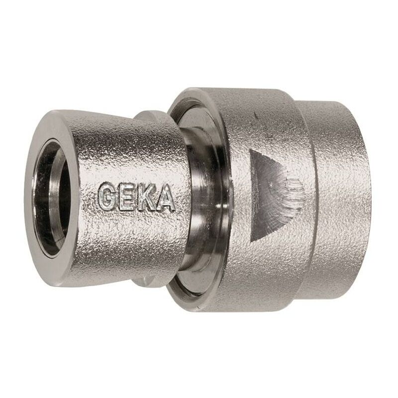 Geka - Raccord pour tuyau plus laiton nickelé taille tuyau 19 mm