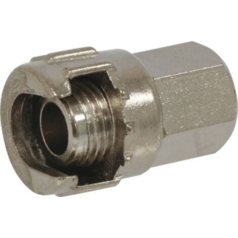 SODISAIR Raccord rapide à baïonnette femelle 1/4"avec 2 écrous 1/4" lot de 2 -S11965.02
