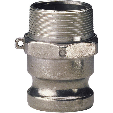 Raccord rapide à cames aluminium adaptateur mâle F - 3'' (80/90)