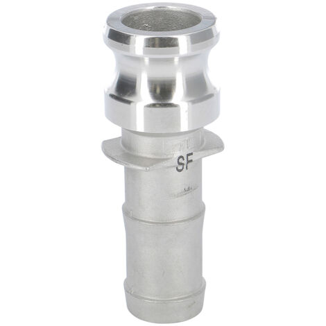 Raccord rapide à cames inox adaptateur cannelé E - 2'' (50/60)