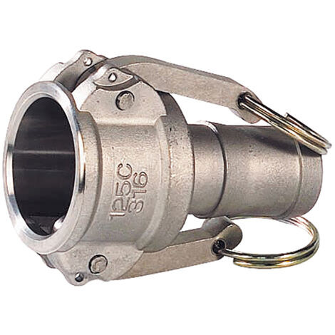 Raccord rapide à cames inox coupleur cannelé C - 1''1/2 (40/49)