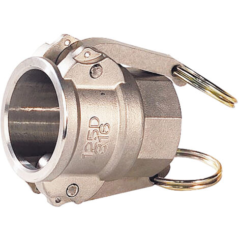 Raccord rapide à cames inox coupleur femelle D - 3'' (80/90)