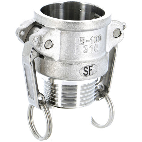 Raccord rapide à cames inox coupleur mâle B - 3'' (80/90)