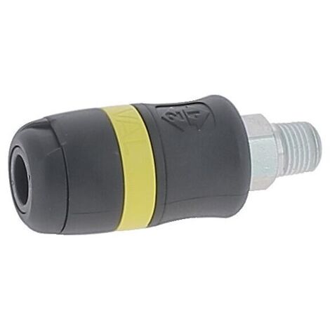Raccord rapide air comprimé ER fileté mâle ISO B passage 6 mm fileté G 1/4