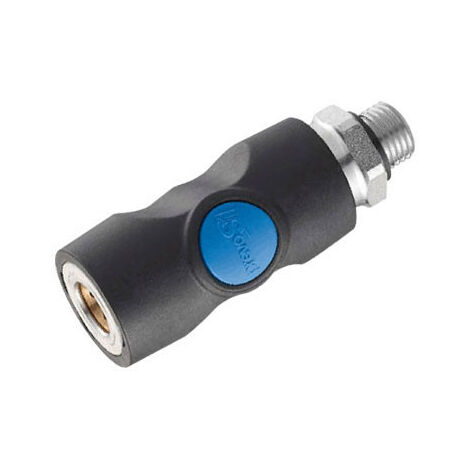 Raccord rapide air passage Ø 6 mm - male G1/4 - ISO B - Prevost